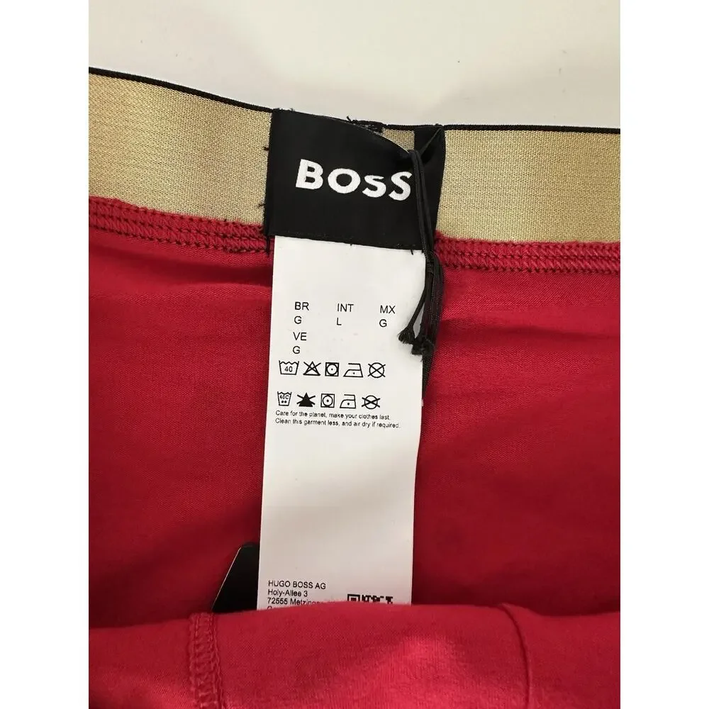 BOSS Hugo Boss Briefs Underwear L Logo Red NWT $30